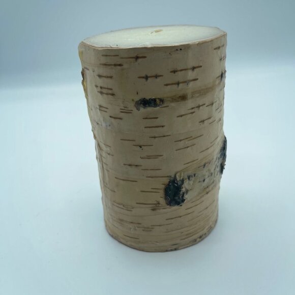 Large Candle Brown Tan Tree Trunk Log - Picture 6 of 11